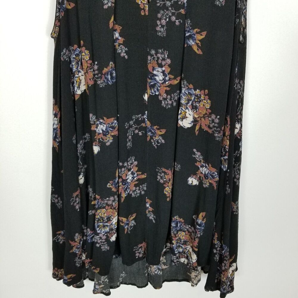 Free People Women Snap Out of It Sleeveless Mini Dress Size S Swing Black - Picture 3 of 8